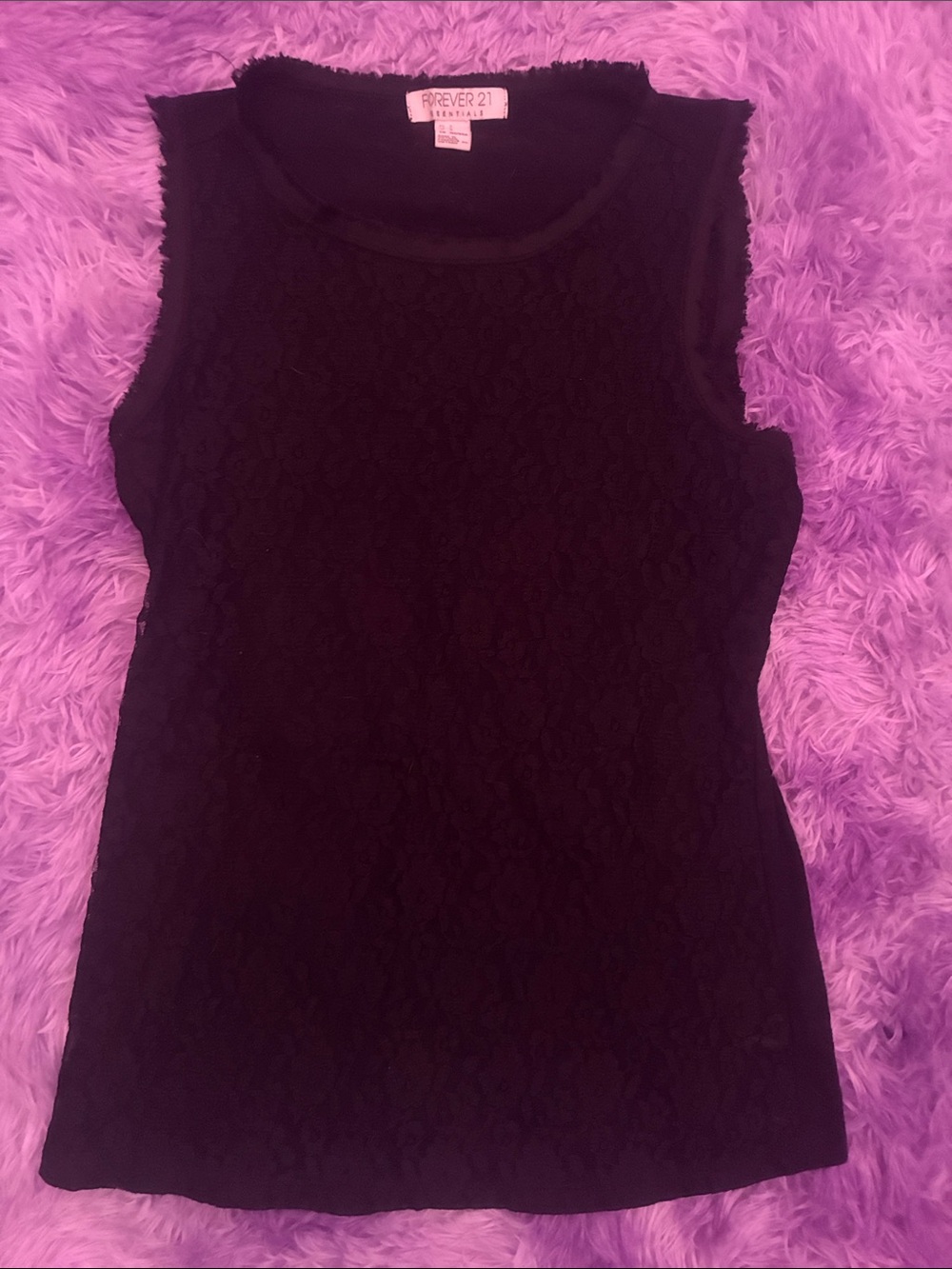 Forever 21 women’s small lace front tank